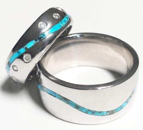 wg couiples turquoise rings                                                        