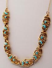 joie de vivre yellow gold 8 link necklace                                                          